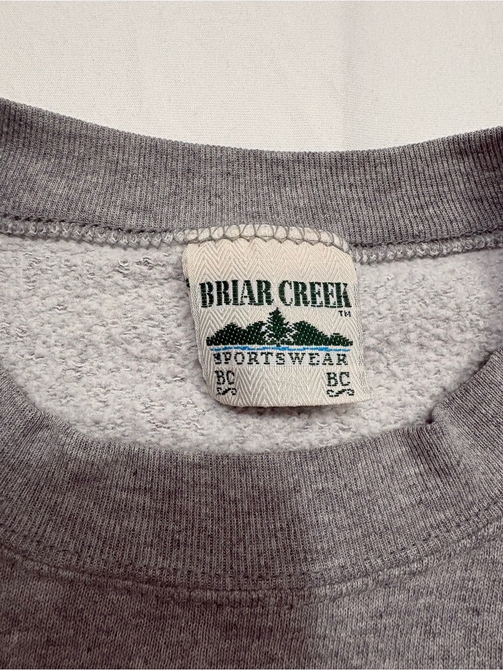 Notre Dame Fighting Irish Briar Creek Gray Crewneck Sweatshirt - Picture 3 of 4